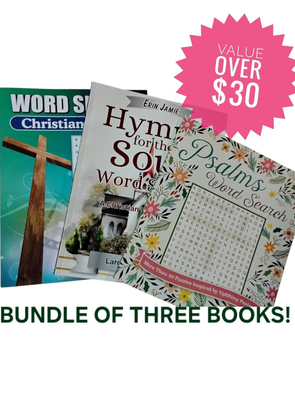 Word Search Books Bundle Christian Books